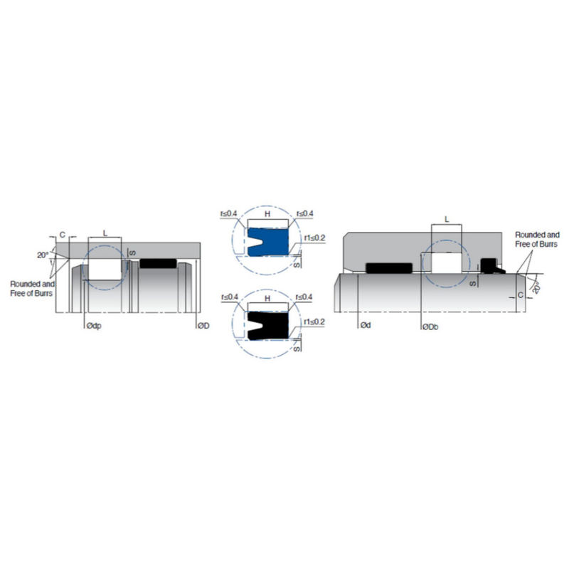 Sceaux hydrauliques en polyuréthane pour cylindres légers