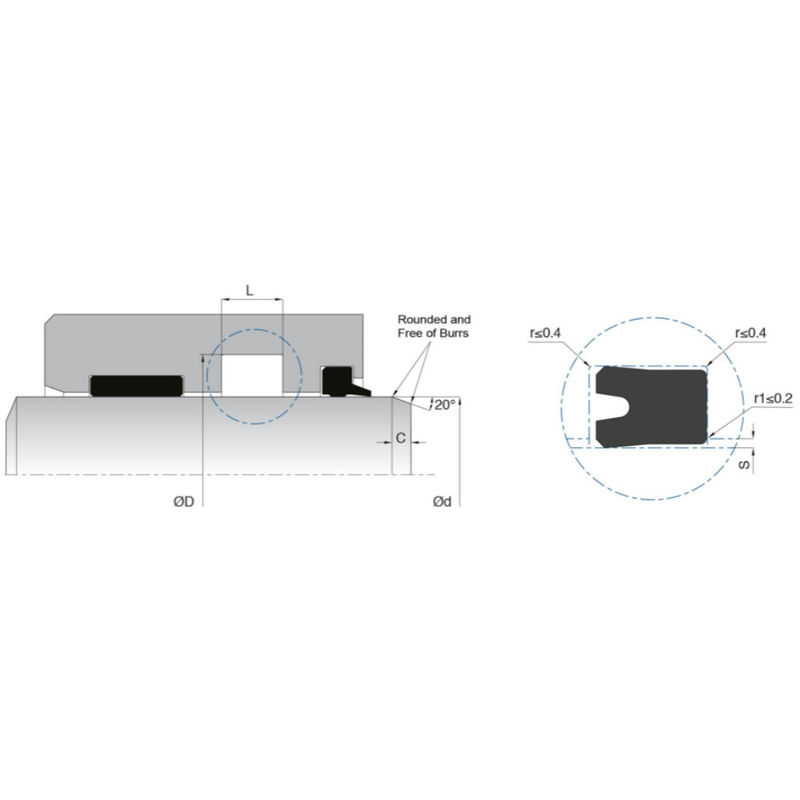 KL15 Réservoir hydraulique à action simple HNBR pour cylindres de charge moyenne à lourde