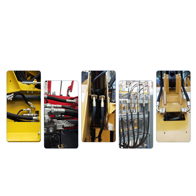 tuyau de retour d'huile en caoutchouc polyvalent flexible R3 R6 tuyau hydraulique tressé en fibres