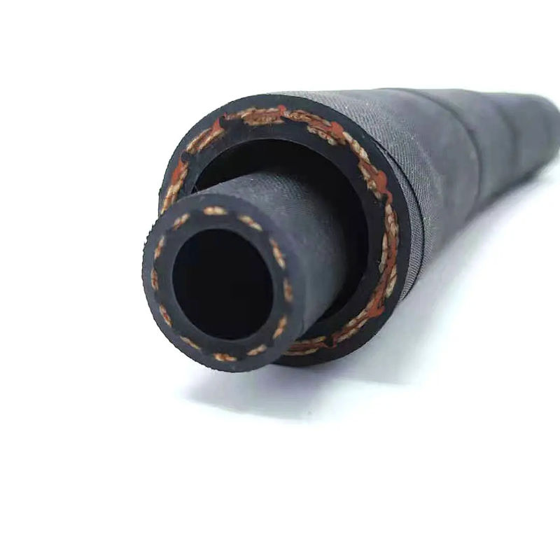 tuyau de retour d'huile en caoutchouc polyvalent flexible R3 R6 tuyau hydraulique tressé en fibres