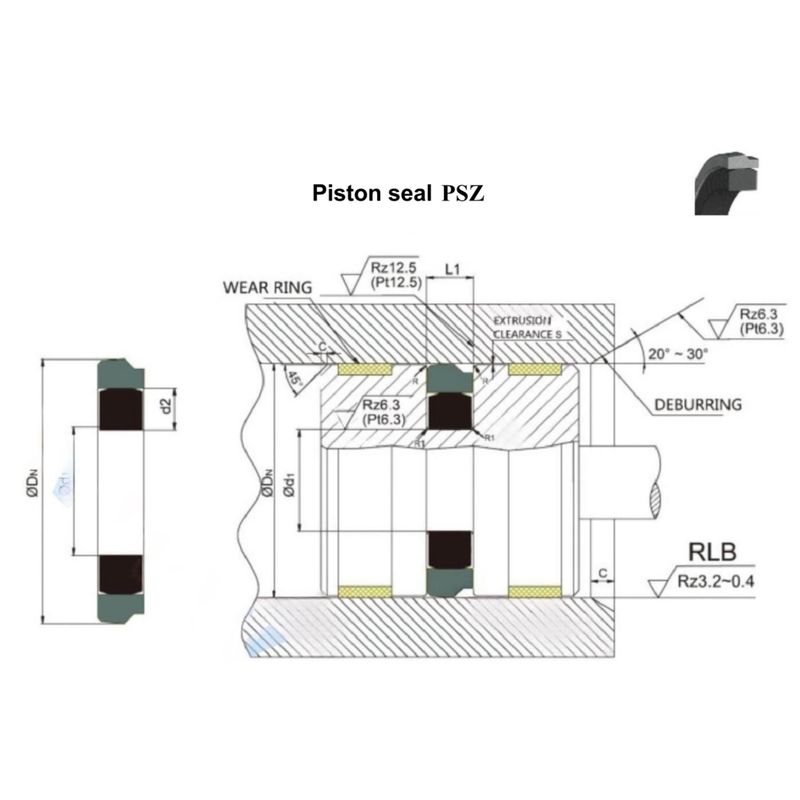 Type PSZ: équipement de scellés mécaniques pour la métallurgie hydraulique, taille standard ou taille personnalisée