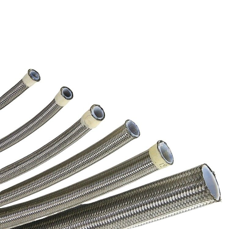 Pipe de tuyau en acier inoxydable flexible tressé tuyau en PTFE tuyau métallique pour tuyau d'huile de carburant
